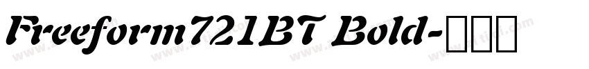 Freeform721BT Bold字体转换